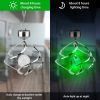 Spiral Spinner Solar Lights Wind Chime LED Color Changing Hanging Wind Lamp Waterproof Decorative Night Lamp