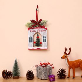 Christmas Decorations Cedar Tree Christmas Tree Scene Setting Supplies (Option: House Style)