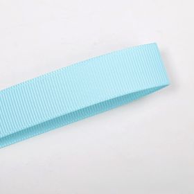 9mm Gift Baking Packaging Ribbed Band Ribbon Hand Gift Decoration Blue 3 Points Thread Belt (Option: Ocean Blue-9mm-1roll)