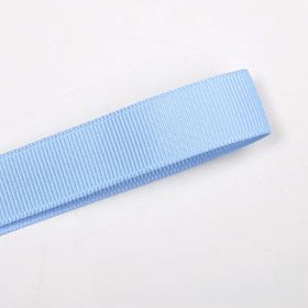 9mm Gift Baking Packaging Ribbed Band Ribbon Hand Gift Decoration Blue 3 Points Thread Belt (Option: Robin Blue-9mm-1roll)