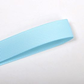 9mm Gift Baking Packaging Ribbed Band Ribbon Hand Gift Decoration Blue 3 Points Thread Belt (Option: Light Blue-9mm-1roll)