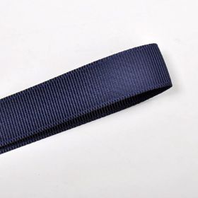 9mm Gift Baking Packaging Ribbed Band Ribbon Hand Gift Decoration Blue 3 Points Thread Belt (Option: Blue Iron-9mm-1roll)