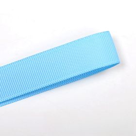 9mm Gift Baking Packaging Ribbed Band Ribbon Hand Gift Decoration Blue 3 Points Thread Belt (Option: Lake Blue-9mm-1roll)