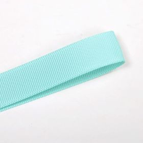 9mm Gift Baking Packaging Ribbed Band Ribbon Hand Gift Decoration Blue 3 Points Thread Belt (Option: Water Green-9mm-1roll)