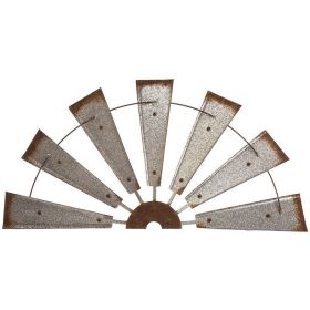 Metal Iron Half Windmill Art Decoration (Option: A380to190mm)