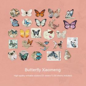 Forest Adventure Series Water Cup Decorative Pattern Can Be Written Journal Material (Option: Butterfly Xiaomeng)