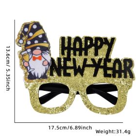 2024 New Year Party Funny Holiday Decorative Glasses Photo Props Glasses Frame (Option: HAPPY NEW YEAR Dwarf)