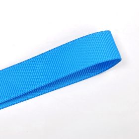 9mm Gift Baking Packaging Ribbed Band Ribbon Hand Gift Decoration Blue 3 Points Thread Belt (Option: Love Ocean Blue-9mm-1roll)