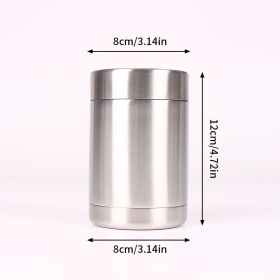 Cola Cold Tank 304 Stainless Steel (Option: Natural Color Steel Cover-12oz)