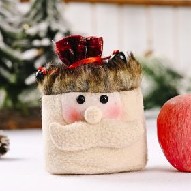 New Christmas Decoration Supplies Linen Drawstring Elderly Candy Bag Children Gift Bag (Option: Elderly 2)