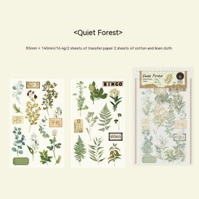 Artistic Style Mori Style Label Waterproof Journal Decorative Source Material Stickers (Option: Quiet Forest)